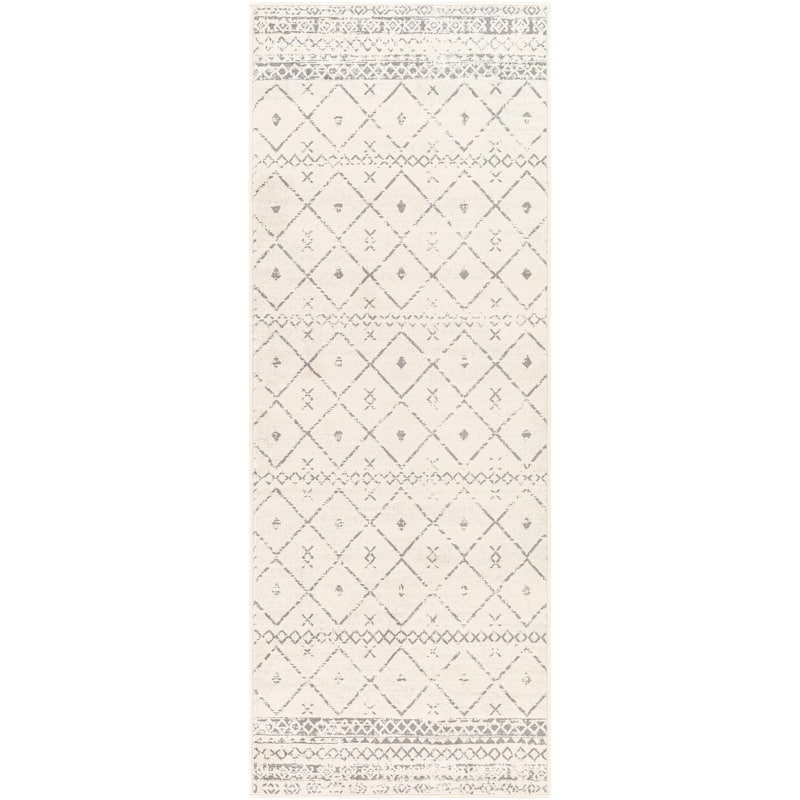 Artistic Weavers Bowie Global Nomad Area Rug - 2'7" x 7'3" Runner - Ivory