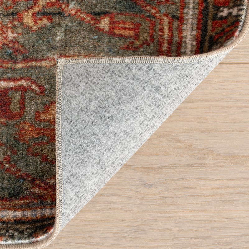 Nuloom Ismeria Medallion Washable Area Rug