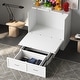 preview thumbnail 2 of 18, 44.4"Murphy Bed Chest with Drawers For Home Office or Small Room