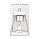 preview thumbnail 5 of 6, Lauren 1 Light Wall Sconce - Chrome