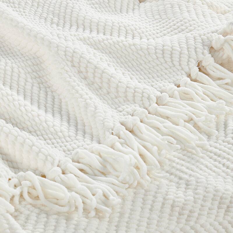 Knitted Tweed Couch Throw