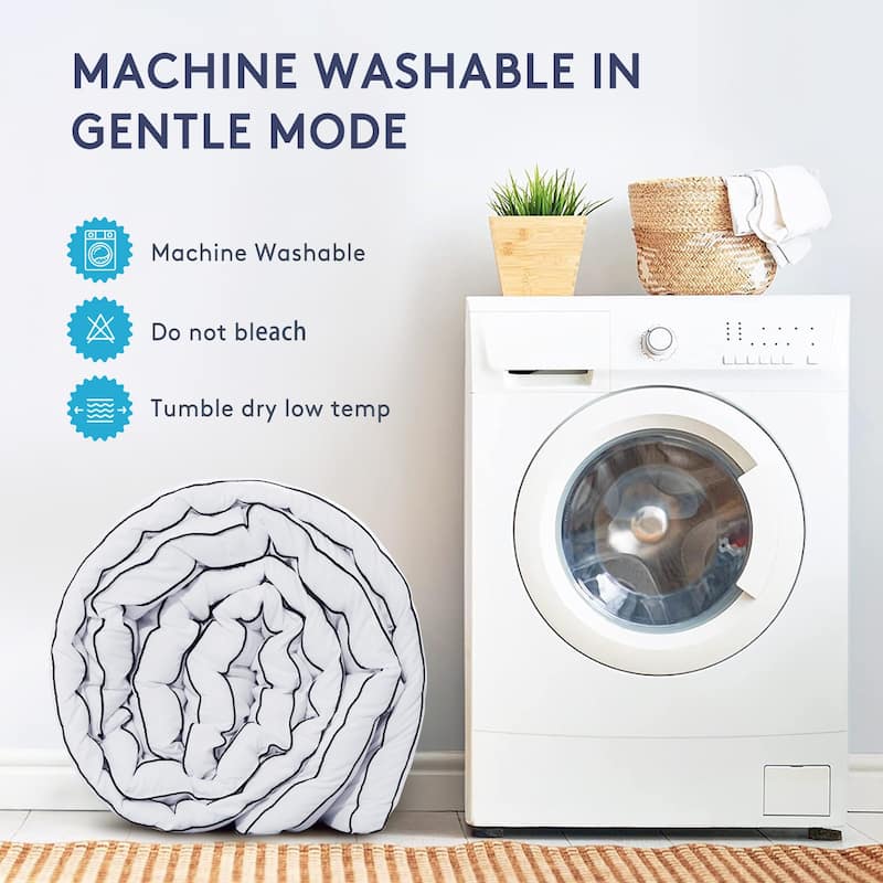 2 inch Gel Memory Foam and 2 inch Cooling Pillow Top Mattress Pad Cover - WHITE