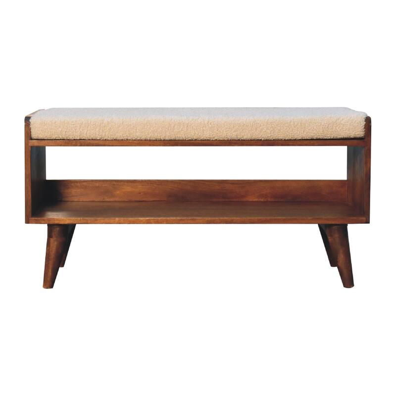 Storage Bench Cushioned Seats, Solid Construction, Easy to assemble
