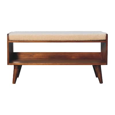 Storage Bench Cushioned Seats, Solid Construction, Easy to assemble