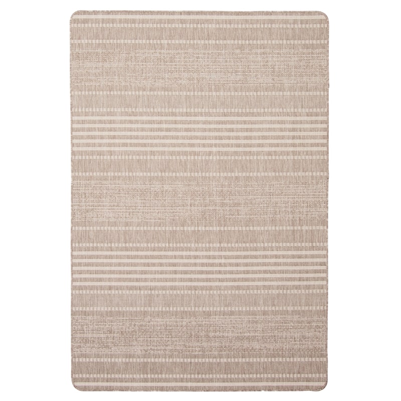 ECARPETGALLERY Cabana Indoor/ Outdoor Rug - 3'3 x 4'7 - Taupe