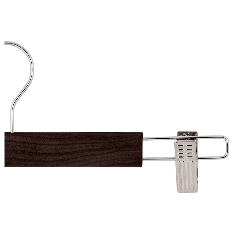2 Pack Mahogany Skirt/Pant Hangers - 13.78" x 0.47" x 5.12"