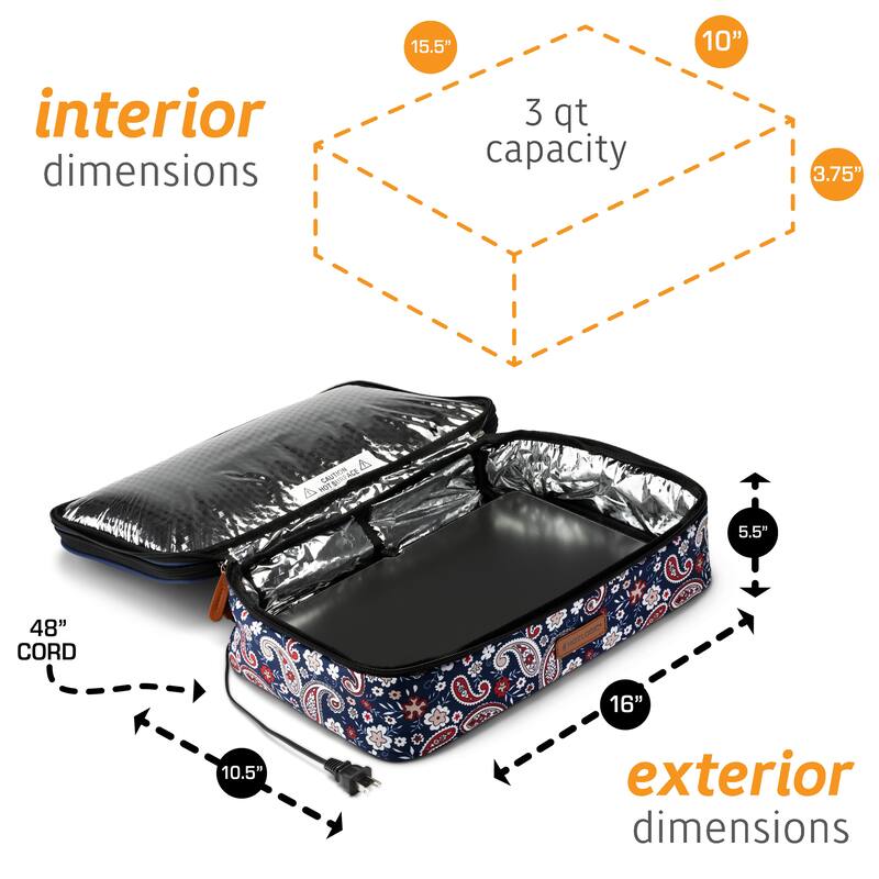HOTLOGIC Portable Casserole Expandable Max Oven XP, Black