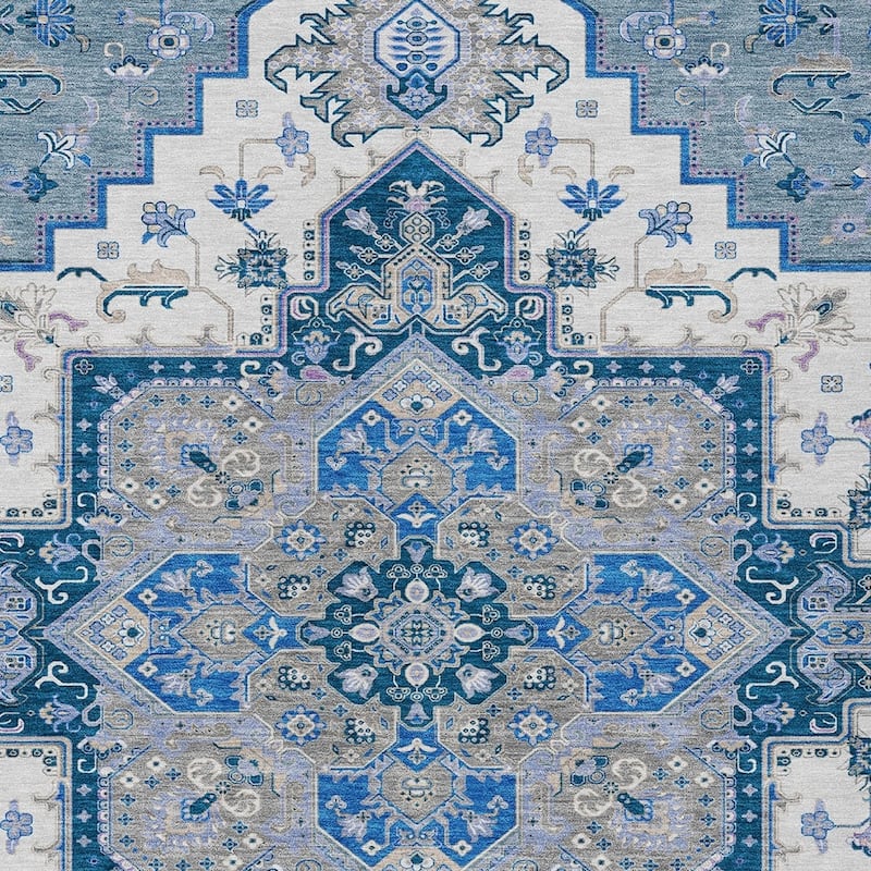 HomeRoots Oriental Traditional Rectangle Outdoor Rug