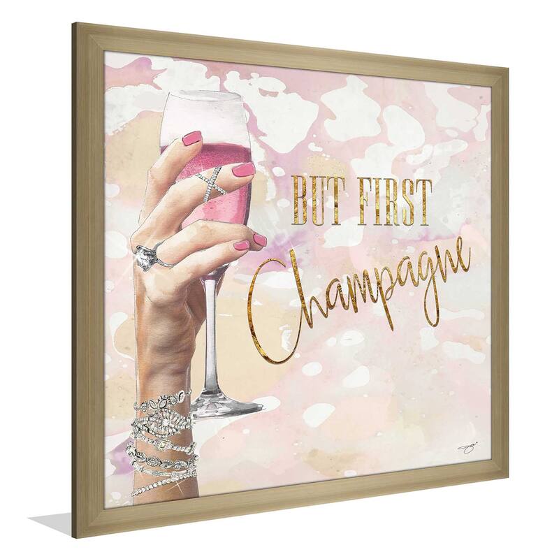 "But First, Champagne" by Jodi Print on Acrylic