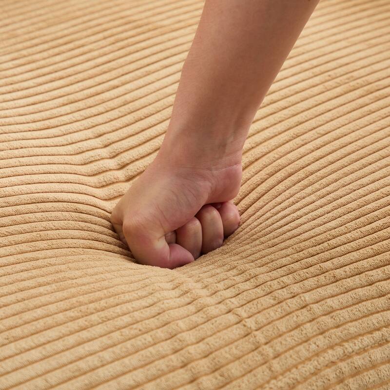 Corduroy Widened Single Sofa Chair, A Extra Lumbar Pillow