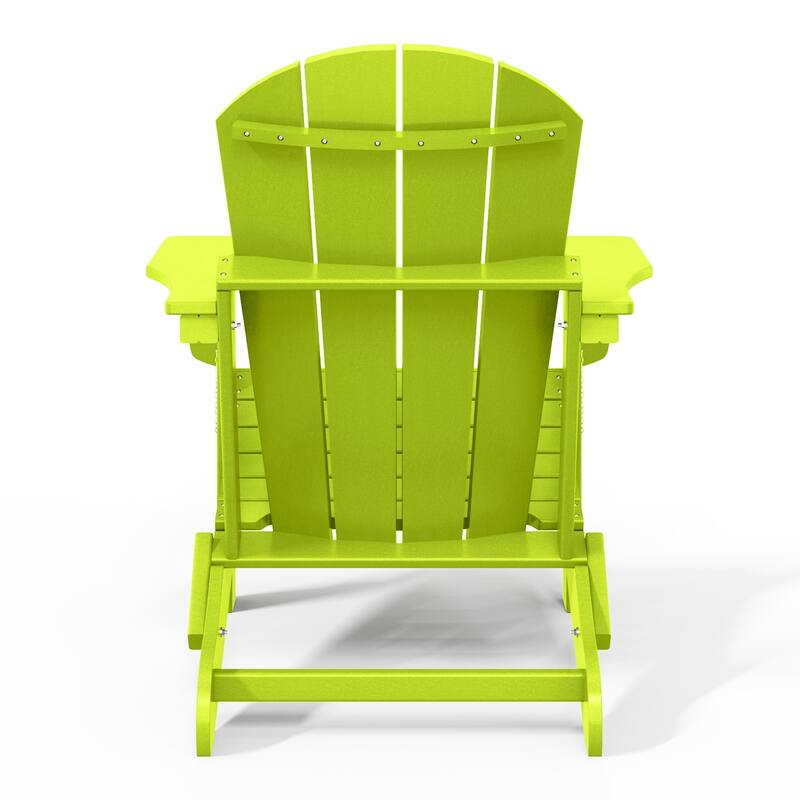 Laguna Hdpe All Weather Outdoor Patio Foldable Adirondack Chairs (Set Of 8)