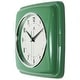 preview thumbnail 3 of 63, Infinity Instruments Retro 9.25-inch Square Wall Clock - 9.25 x 1.875 x 9.5