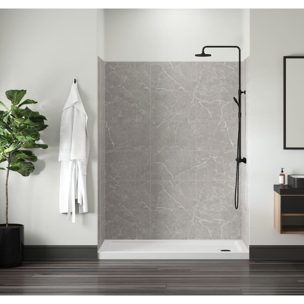 Miseno MSW786036 Readyset 78" X 60" X 36" Five Panel Alcove Shower