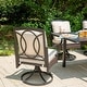 9/7-Piece Patio Dining Set with 8/6 Rattan Swivel Chairs and a ...