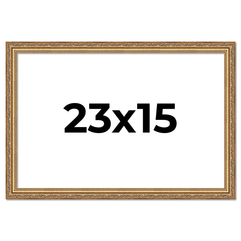 23x15 Frame Red Solid Wood Picture Frame Width 1.75 Inches | Interior Frame Depth 1 13/16 Inches