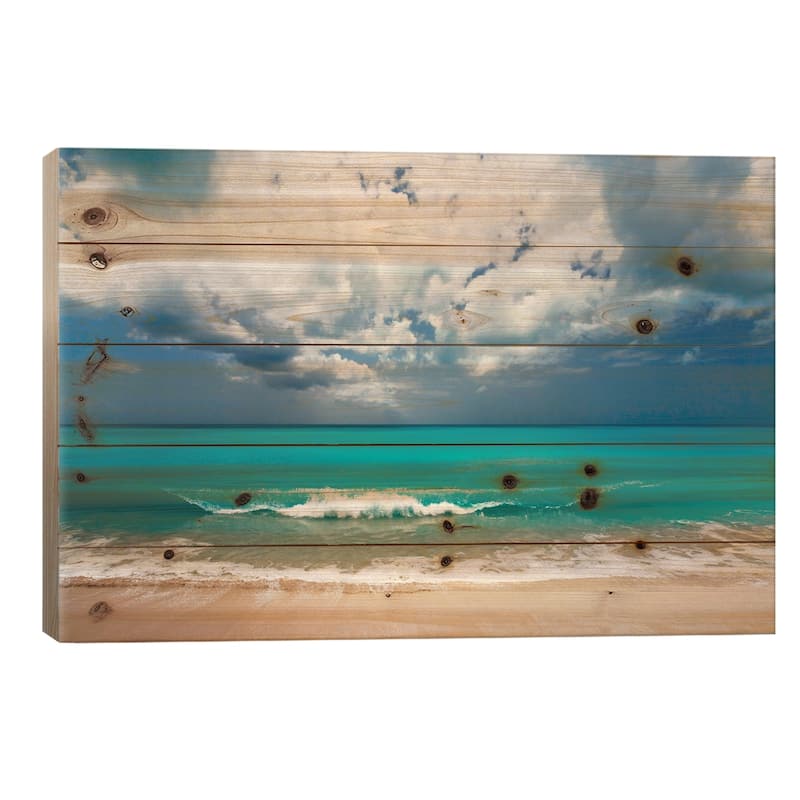 His Arrow Print On Wood by CAD Designs - Multi-Color - 26x40x1.5