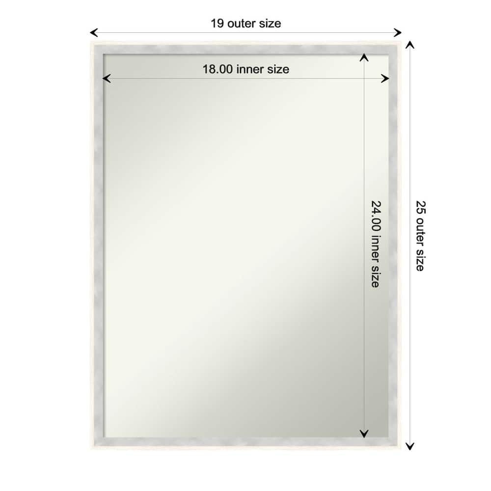 Paige Non-Beveled Wood Framed Bathroom Vanity Wall Mirror