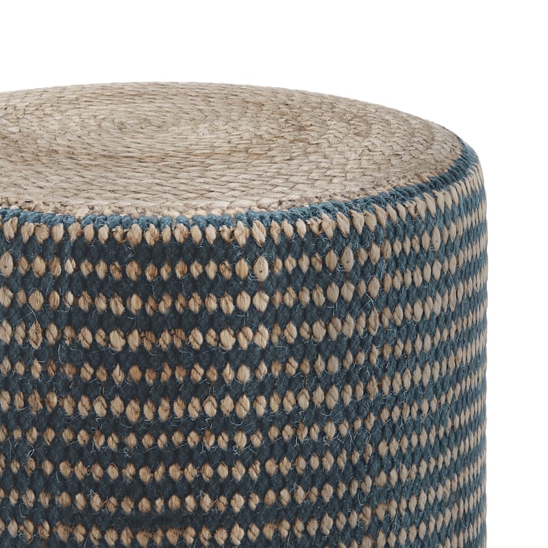 WYNDENHALL Jordi Boho Round Braided Pouf