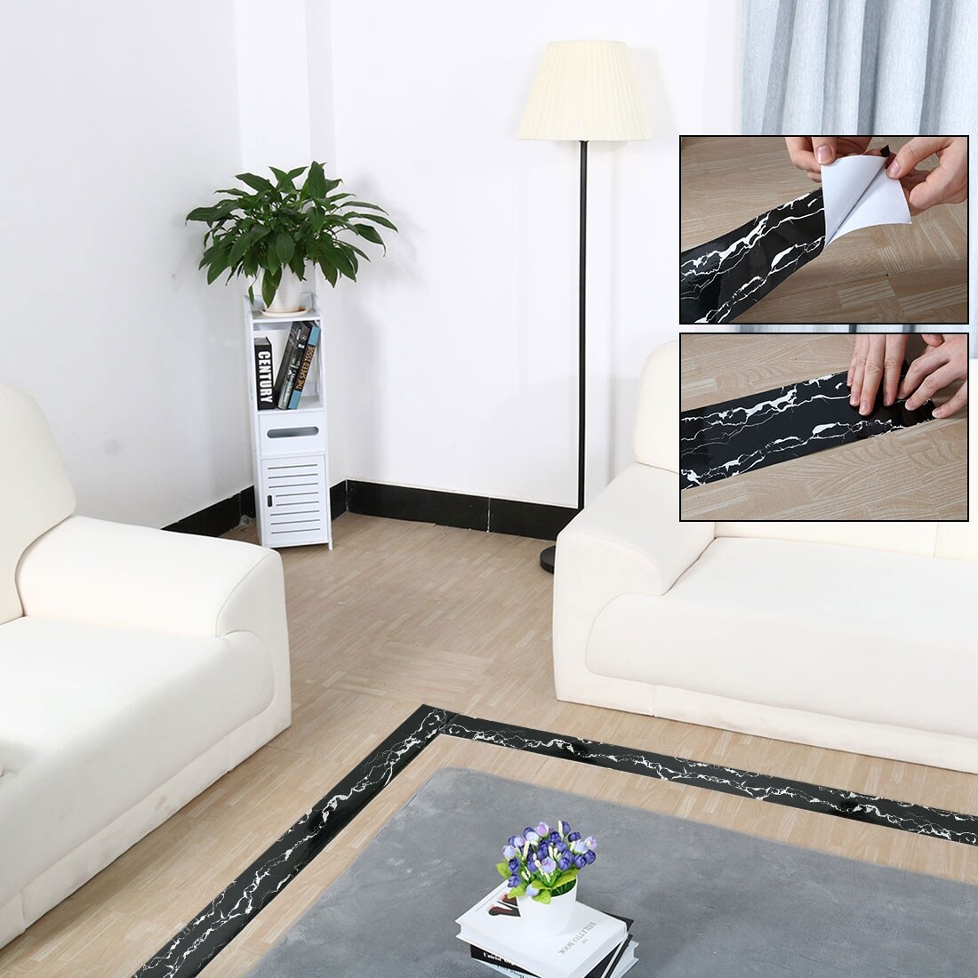 Shop Living Room Floor Self Adhesive Skirting Wall Waist Line