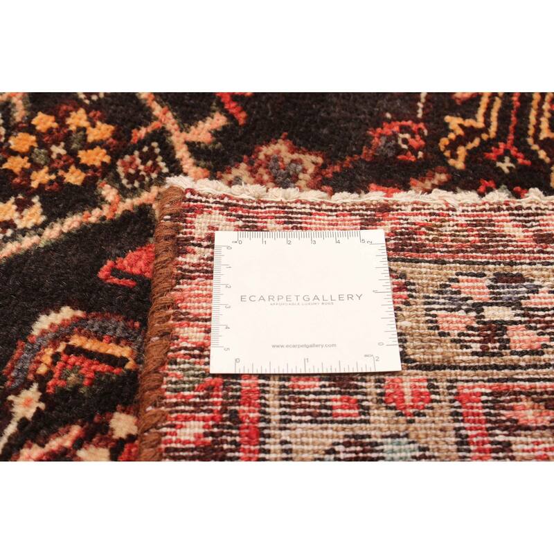 ECARPETGALLERY Hand-knotted Andelz Black Wool Rug - 3'1 x 9'5