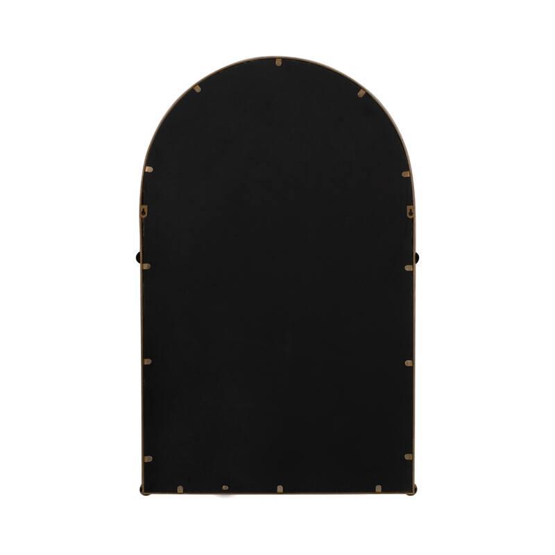Sagebrook Home Gold Arch Mirror With Knobs, Iron and MDF, 24x38 Inches - 24" x 1" x 38.25"