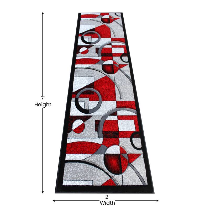 Modern Geometric Abstract Area Rug