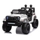 preview thumbnail 2 of 58, Ride on truck car for kid,12v7A Kids ride on truck 2.4G W/Parents Remote Control White