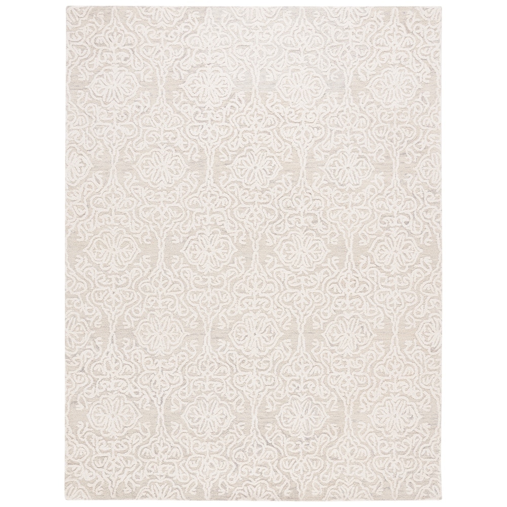 SAFAVIEH Handmade Blossom Cateluta Modern Floral Wool Rug