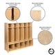 preview thumbnail 3 of 11, Wood School Coat Locker with Bench, Cubbies and Storage Organizer Hook - 48"W x 13.375" - 15"D x 48"H
