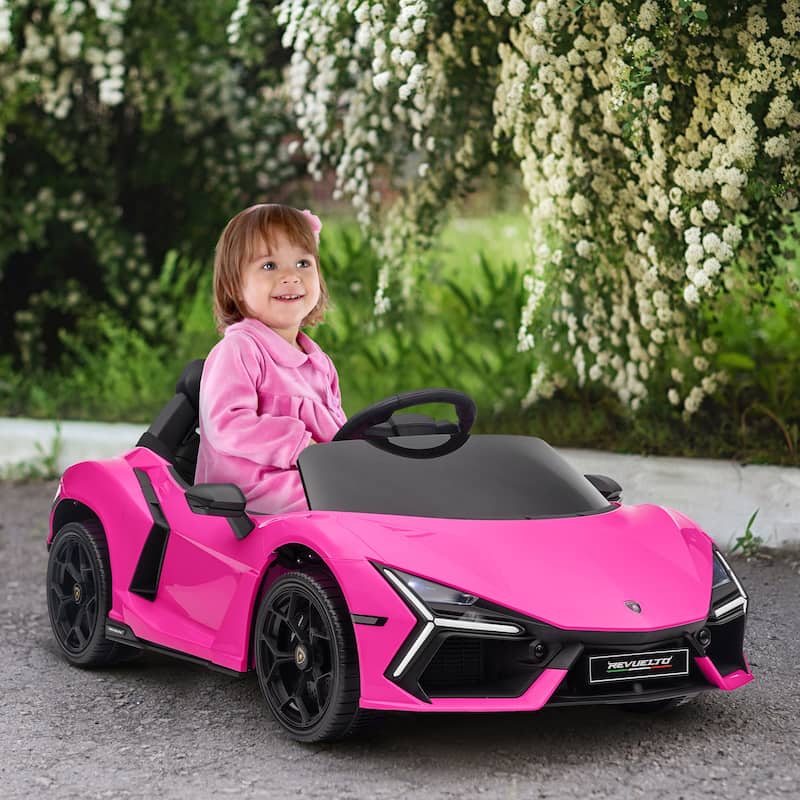 Lamborghini Revuelto Kids Electric Ride-On Car with Remote, Butterfly Doors, and Advanced Suspension