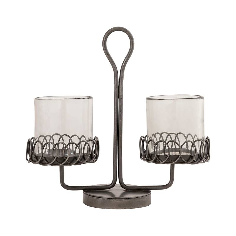 Elk Home Chasloch Zinc Glass 13 Inch Wide Double Server