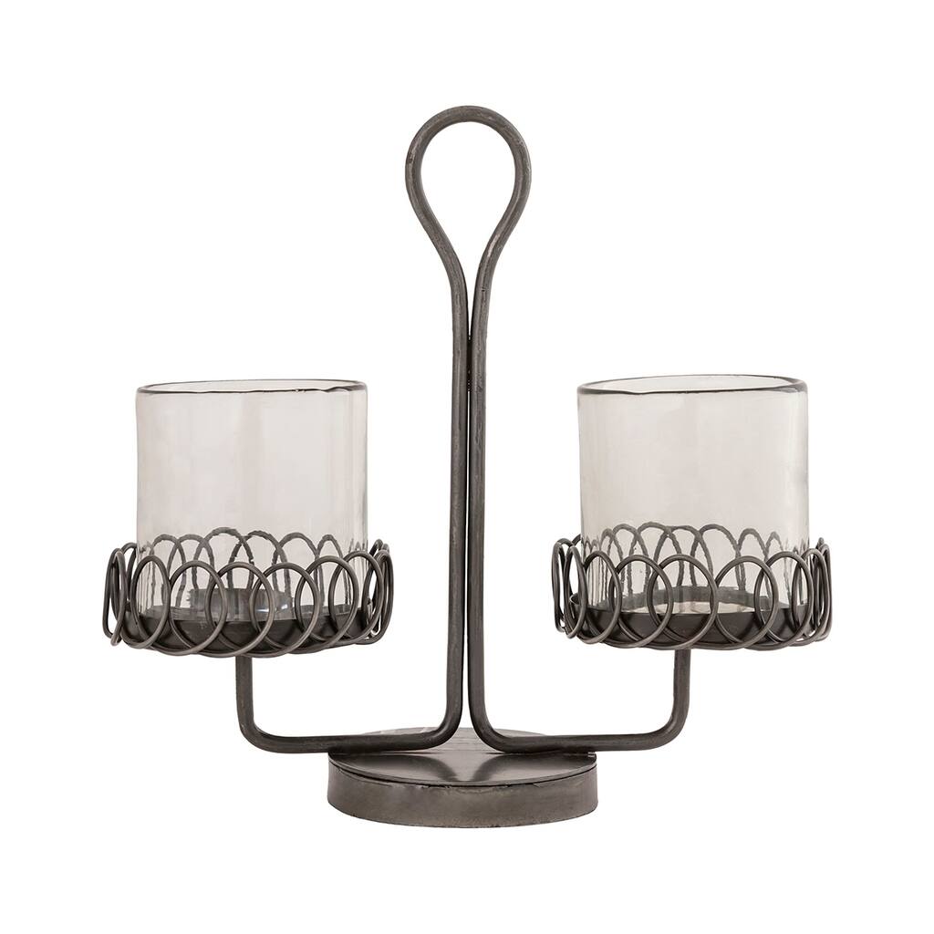 Elk Home Chasloch Zinc Glass 13 Inch Wide Double Server