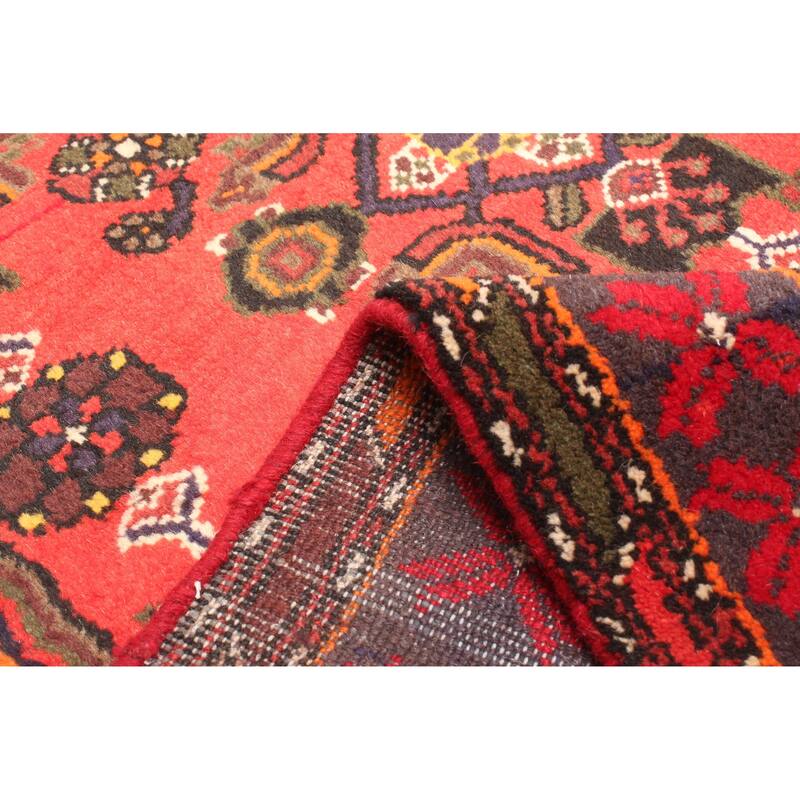 ECARPETGALLERY Hand-knotted Andelz Red Wool Rug - 4'2 x 6'11