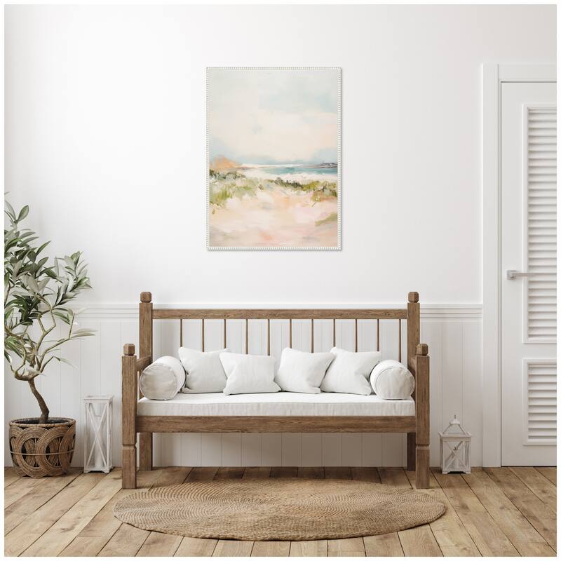 Kate and Laurel Tranquil Landscape III expansion by Amy Lighthall Framed Canvas Wall Art Print
