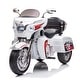 preview thumbnail 1 of 33, Three-Wheel Electric Motorcycle for Kids with USB, Music, and Safety Features White