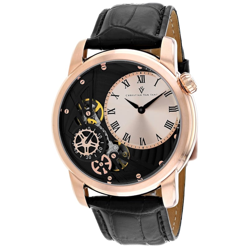 Christian Van Sant Men's Sprocket Auto-Quartz Rose gold Dial Watch - CV1549 - Rose gold - 6 (36)