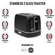 preview thumbnail 14 of 17, HADEN Starbeck 2-Slice Toaster Wide Slot with Removable Crumb Tray, Variable Browning Control