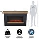 preview thumbnail 22 of 23, Real Flame Bernice Electric Landscape Fireplace 67"