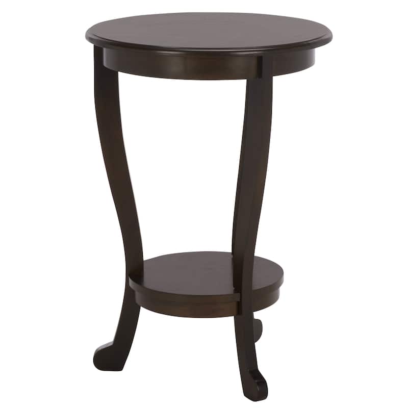 SAFAVIEH Carlotta Grey Pedestal Side Table - 18.1" x 18.1" x 26" - 18"W x 18"D x 26"H