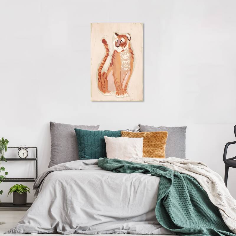 Wynwood Studio Canvas Animals Third Eye Tiger Orange and Modern & Contemporary Wall Art Canvas Print - 36 x 24