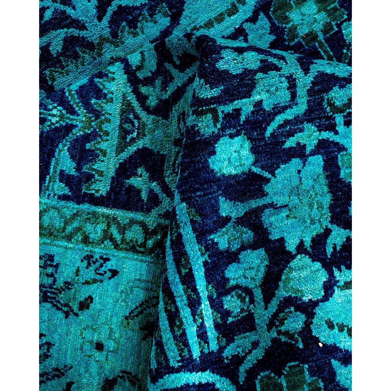 Vibrance One-of-a-Kind Hand-Knotted Area Rug - Blue, 5' 2" x 7' 6" - 5' 2" x 7' 6"