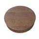 preview thumbnail 8 of 13, 39.37'' Round Coffee Table with Storage, Natural Wood