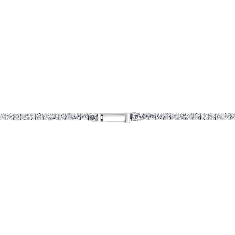 EFFY Men's 925 Sterling Silver Chain White Topaz Necklace