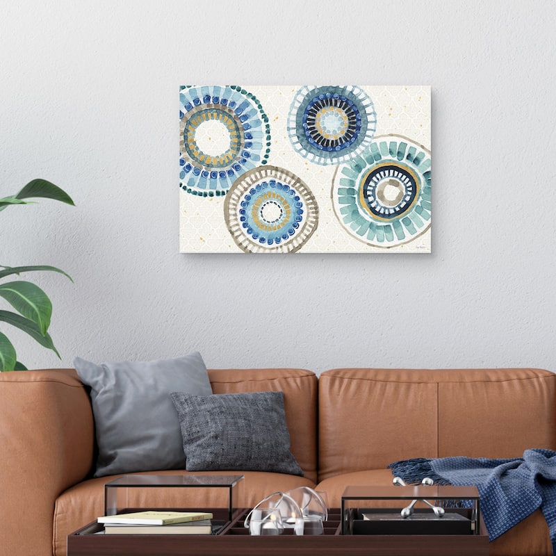 Indigold XXV by Lisa Audit Canvas Art Print
