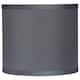 Classic Drum Faux Silk Lamp Shade 8-inch to 16-inch Available - 8" - Gray
