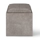 preview thumbnail 49 of 83, WYNDENHALL Townsend 17 inch Wide Contemporary Square Storage Ottoman