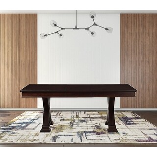 60" Espresso Solid Wood Pedestal Base Dining Table - Bed Bath & Beyond ...