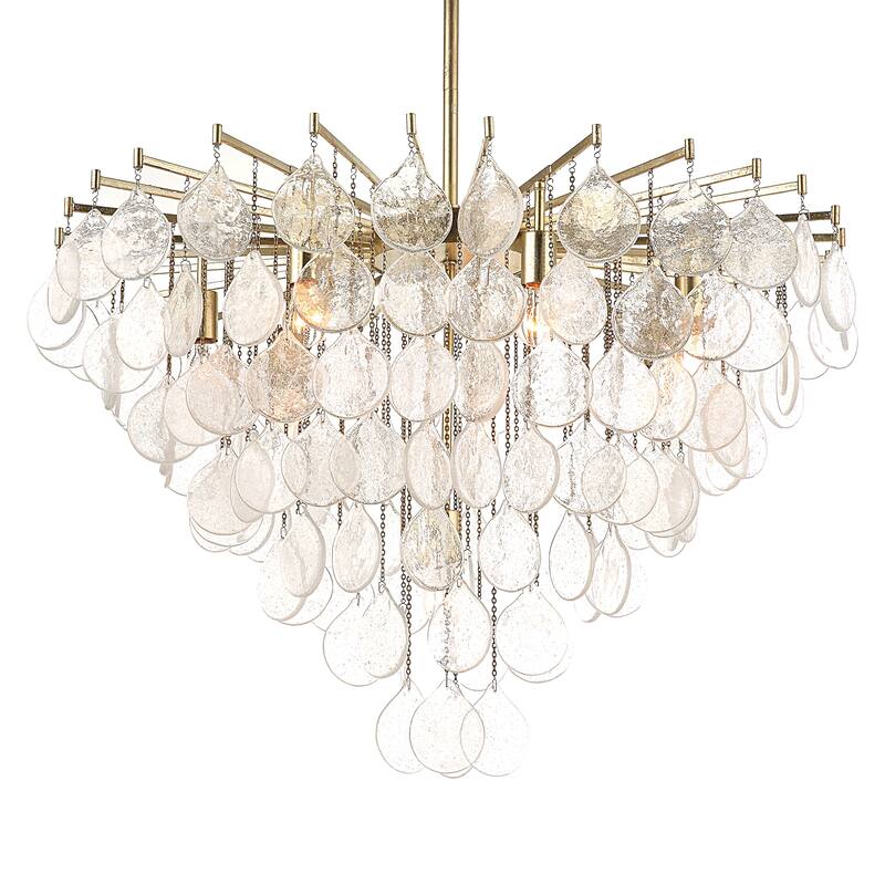 Uttermost Goccia 8 Light Tear Drop Glass Pendant - 27 H X 38 dia. (in)