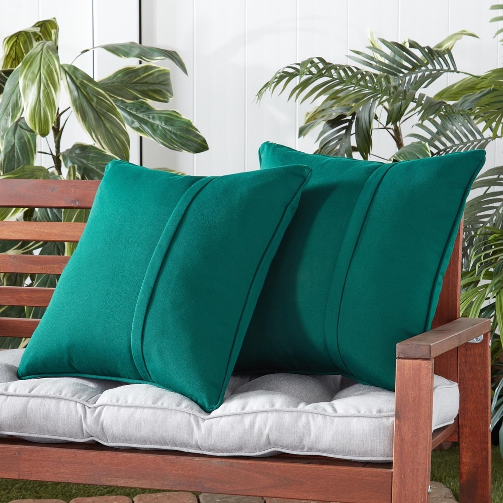 Greendale Home Fashions Sunbrella 20" Square Outdoor Throw Pillow (Set of 2)