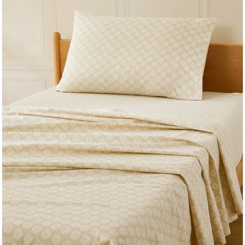 Lush Decor Sophie Neutral Cotton Sheet Set